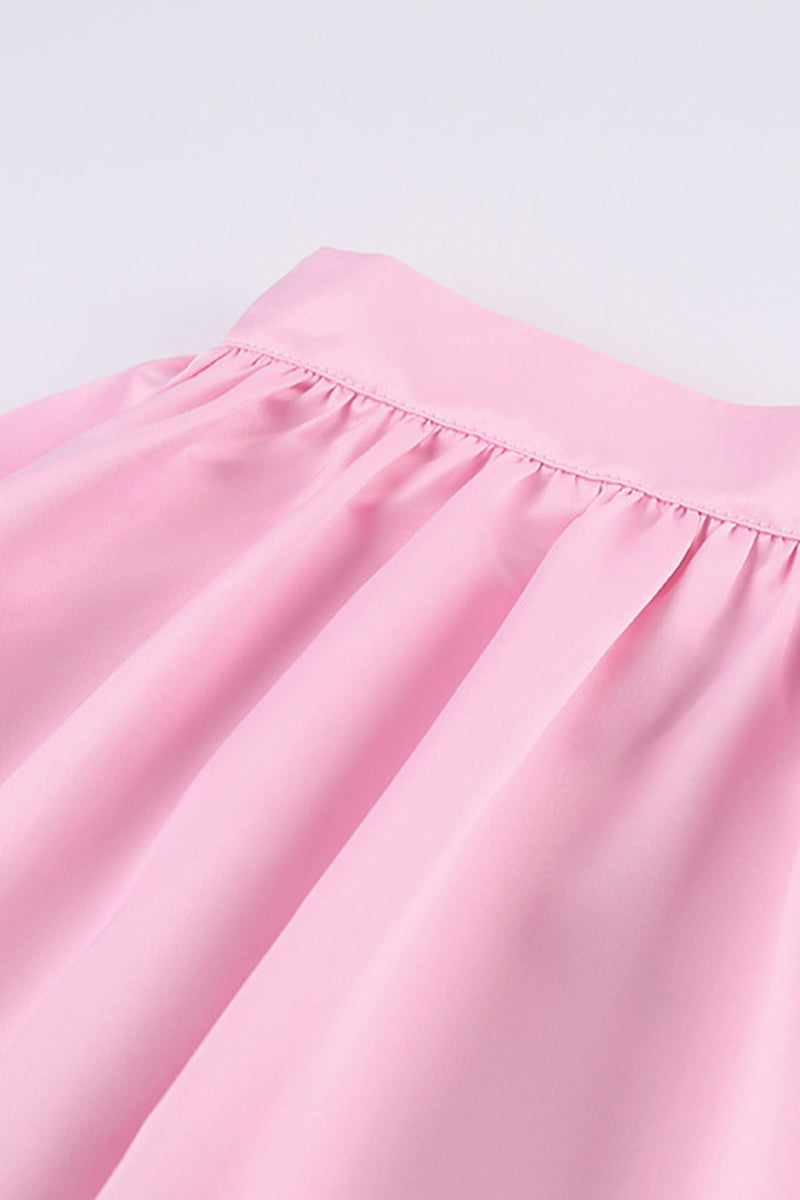 Elegant Solid Patchwork High Waist Type A Solid Color Bottoms(3 Colors)