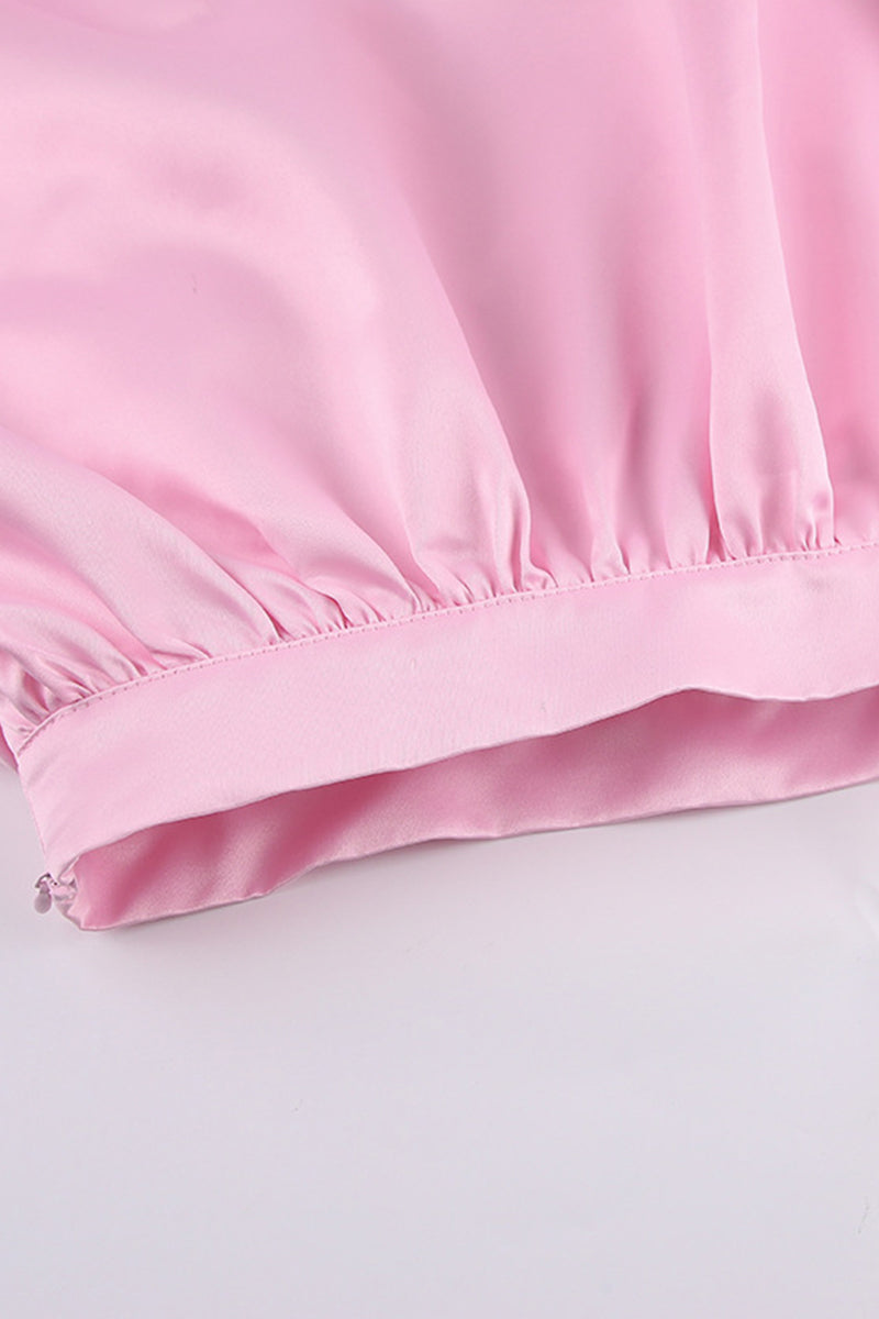 Elegant Solid Patchwork High Waist Type A Solid Color Bottoms(3 Colors)