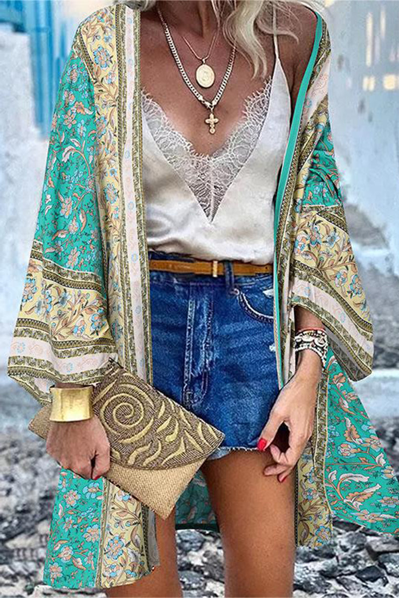 College Print Patchwork Cardigan Collar Outerwear(16 Colors)