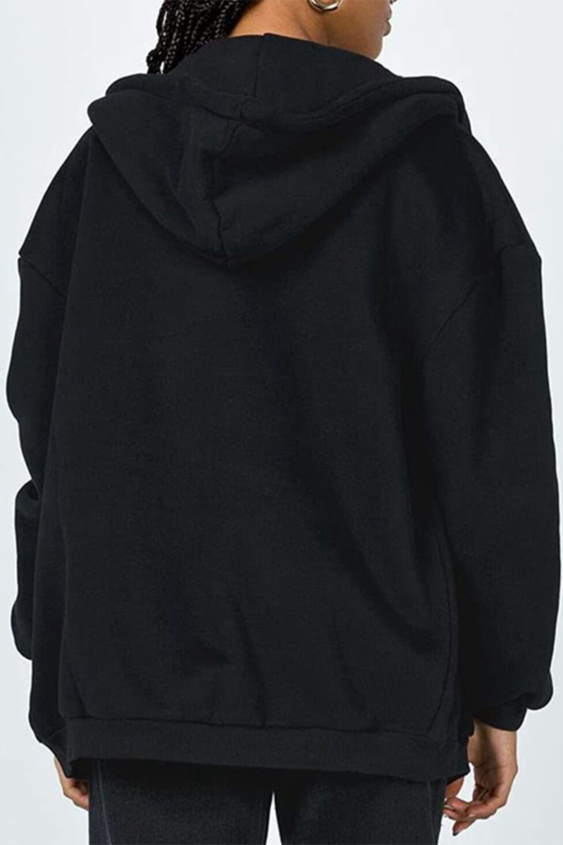 Casual Sportswear Solid Pocket Hooded Collar Outerwear(13 Colors)