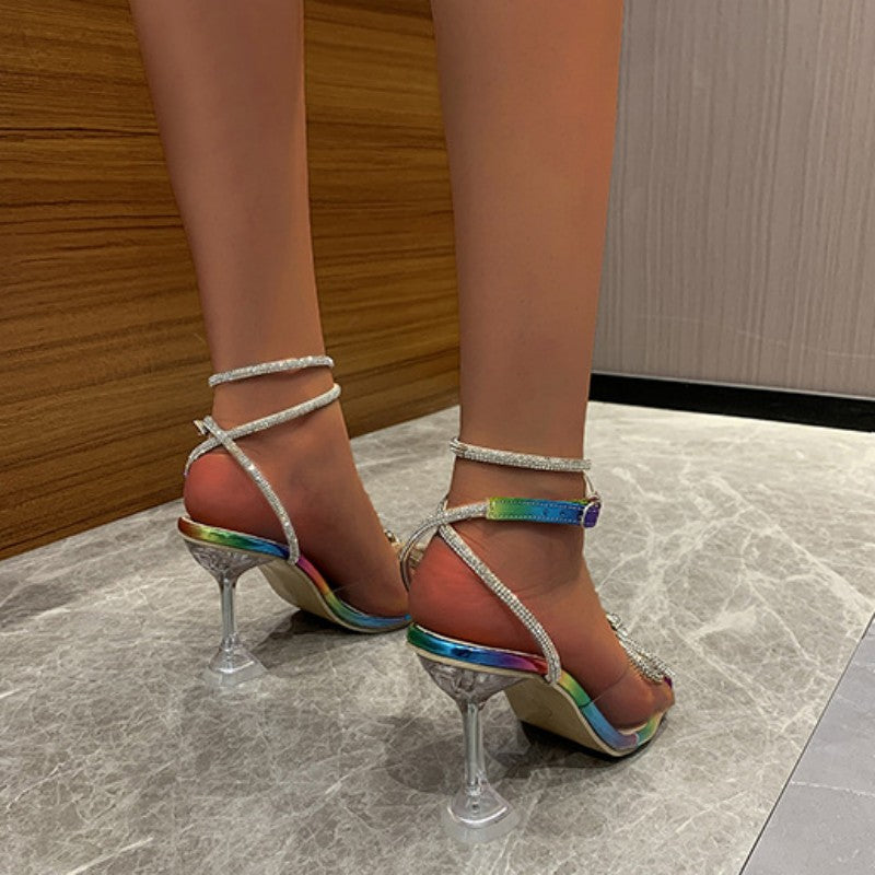 Casual Patchwork With Bow Square Comfortable Out Door Shoes (Heel Height 3.54in)