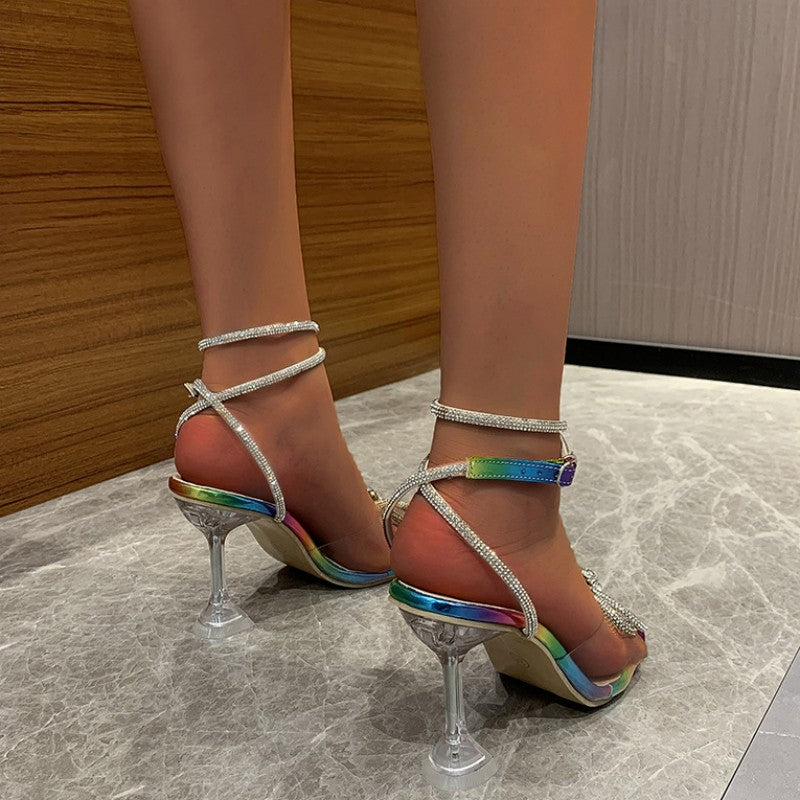 Casual Patchwork With Bow Square Comfortable Out Door Shoes (Heel Height 3.54in)