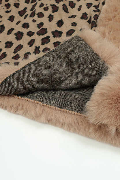 Street Elegant Leopard Patchwork Outerwear