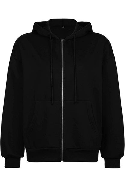 Casual Sportswear Solid Pocket Hooded Collar Outerwear(13 Colors)