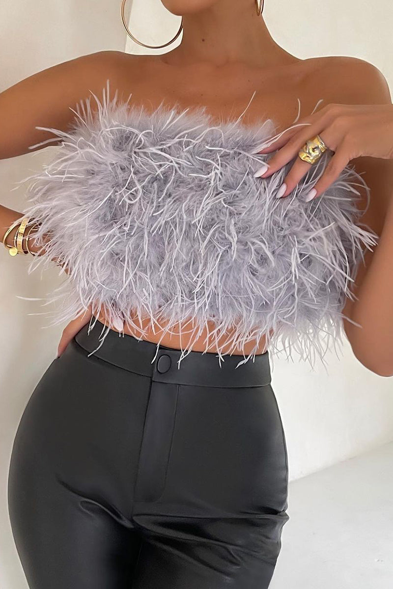 Sexy Solid Strapless Tops(8 Colors)