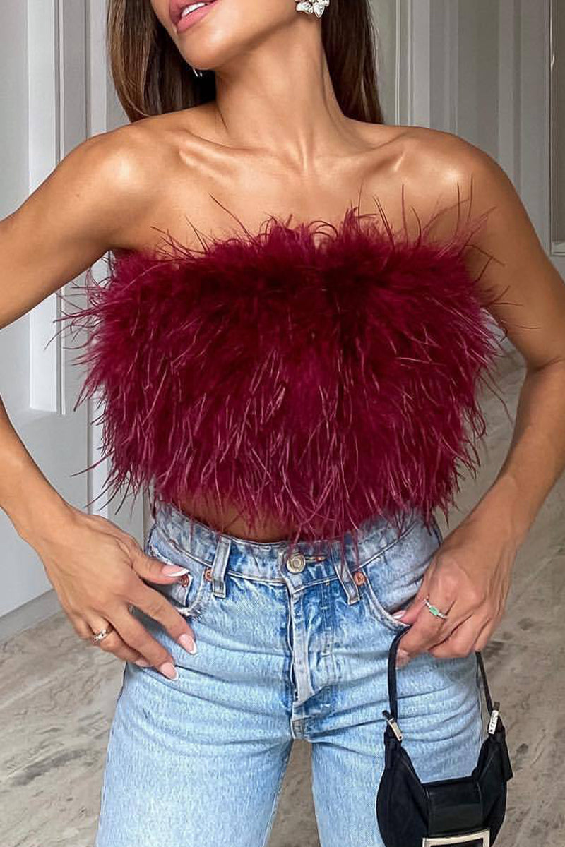 Sexy Solid Strapless Tops(8 Colors)