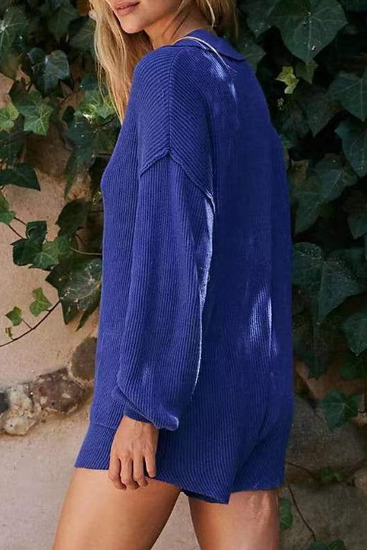 Casual Simplicity Solid Buttons V Neck Loose Jumpsuits(4 Colors)