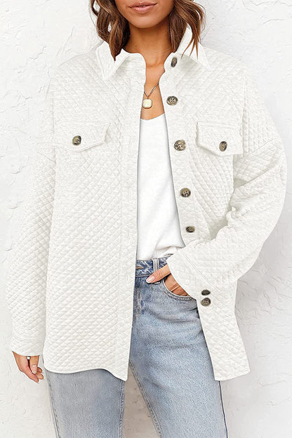Casual Solid Buttons Turndown Collar Outerwear(6 Colors)